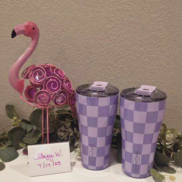 Brumate Lavendar Checkered Nav 22oz Tumbler